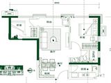 启迪协信中心_2室2厅1卫 建面69平米