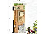 碧桂园森林湖_1室1厅1卫 建面60平米