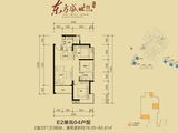 东方盛世花园二期_2室2厅1卫 建面80平米