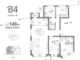 万科翡翠华章_4室2厅2卫 建面140平米