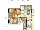 奥园领尚_3室2厅2卫 建面88平米