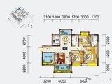 建安御锦珑湾_3室2厅2卫 建面109平米