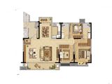 世茂摩天城_3室2厅2卫 建面160平米
