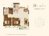 安纳西庄园_3室2厅1卫 建面115平米