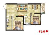 皇城九号_2室2厅1卫 建面74平米