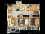 绿地国宝21城_3室2厅1卫 建面88平米