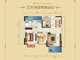 观府壹号_2室2厅1卫 建面89平米