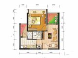 翔龙天地_1室1厅1卫 建面46平米