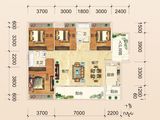 万绿桃源_4室2厅2卫 建面134平米