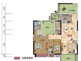 嘉达南国丽城_2室2厅2卫 建面118平米
