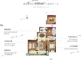卓越万科新都会_3室2厅1卫 建面100平米