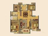 美的乐城_4室2厅2卫 建面125平米