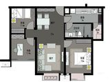 华海城市广场_3室2厅1卫 建面91平米