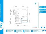 君安阳光都市_1室1厅1卫 建面59平米