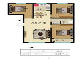 鑫川花园_3室2厅1卫 建面110平米