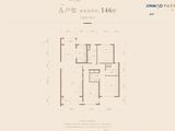 长安金茂府_3室2厅2卫 建面146平米