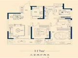 中海曲江大城华宸_3室2厅2卫 建面117平米