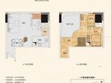 南宁恒大国际中心_2室2厅1卫 建面73平米