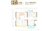 奥园誉峯_3室2厅2卫 建面98平米