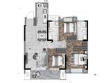绿地淮海国博城_3室2厅1卫 建面126平米