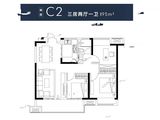 华侨城万科理想新都会_3室2厅1卫 建面95平米