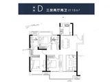 华侨城万科理想新都会_3室2厅2卫 建面118平米