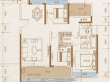中梁壹号院_4室2厅2卫 建面124平米