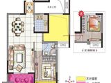 万新阳光城_2室2厅1卫 建面68平米