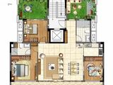 保利李白的院子_3室2厅2卫 建面101平米