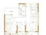 世茂福晟钱隆双玺_3室2厅1卫 建面73平米