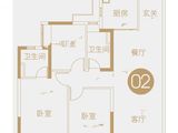 保利天汇_3室2厅2卫 建面118平米