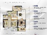 合浦碧桂园3期湖悦天境_3室2厅2卫 建面94平米