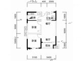 天元四季城_2室2厅1卫 建面64平米