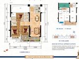 德宝海上邱园_3室2厅2卫 建面91平米