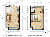 宁夏众一帕克果岭_1室1厅1卫 建面52平米
