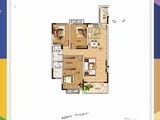 鸿翔江誉2期_3室2厅2卫 建面129平米