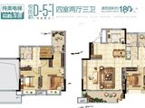 融侨悦城_4室2厅3卫 建面180平米