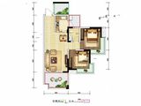 现代城_2室2厅1卫 建面78平米