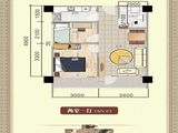 城市公寓_2室1厅1卫 建面65平米