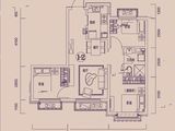 大连恒大雅苑_3室2厅1卫 建面86平米