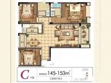 万景时代广场_3室2厅2卫 建面145平米