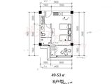 大理悦山海_公寓B户型-2#楼 建面49平米