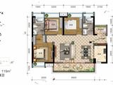 中天吾乡_3室2厅2卫 建面119平米