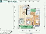 澳海文澜府_3室2厅2卫 建面104平米