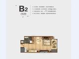 廊坊新世界中心_公寓B2户型 60㎡ 建面60平米