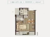 蓝城陶然里_1室1厅1卫 建面42平米