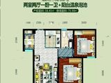 海棠月色_2室2厅1卫 建面75平米