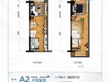 碧桂园潼湖科学城_2室2厅1卫 建面51平米