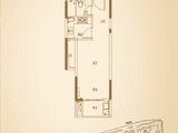 正祥贵里香园_1室1厅1卫 建面45平米