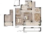 海湖府二期_3室2厅1卫 建面89平米